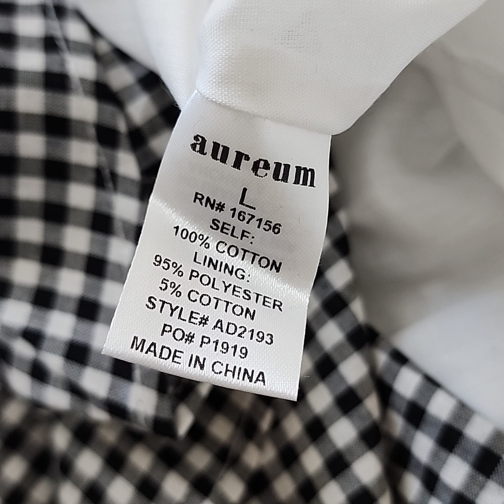 NWT Avaire Collective Black And White Gingham Summer Maxi Dress L - Picture 6 of 7